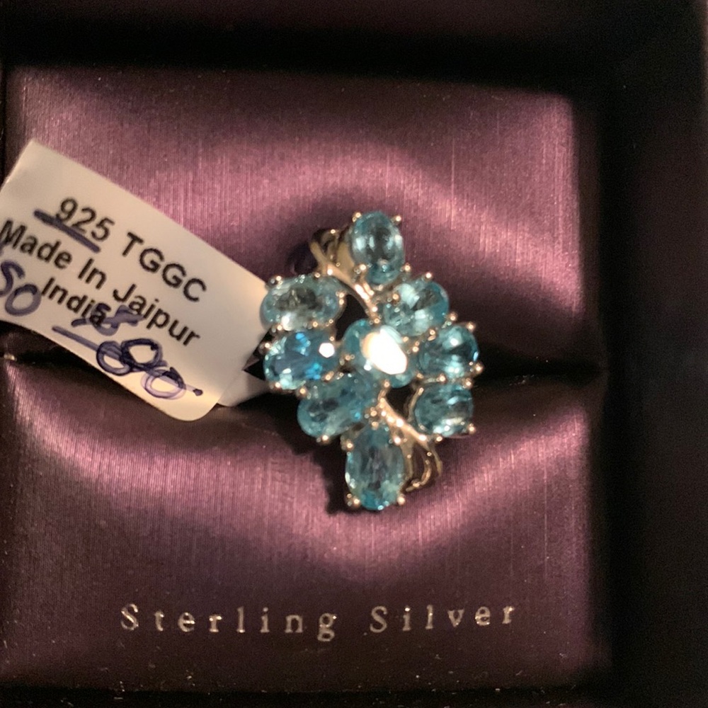 Blue Apatite Ring